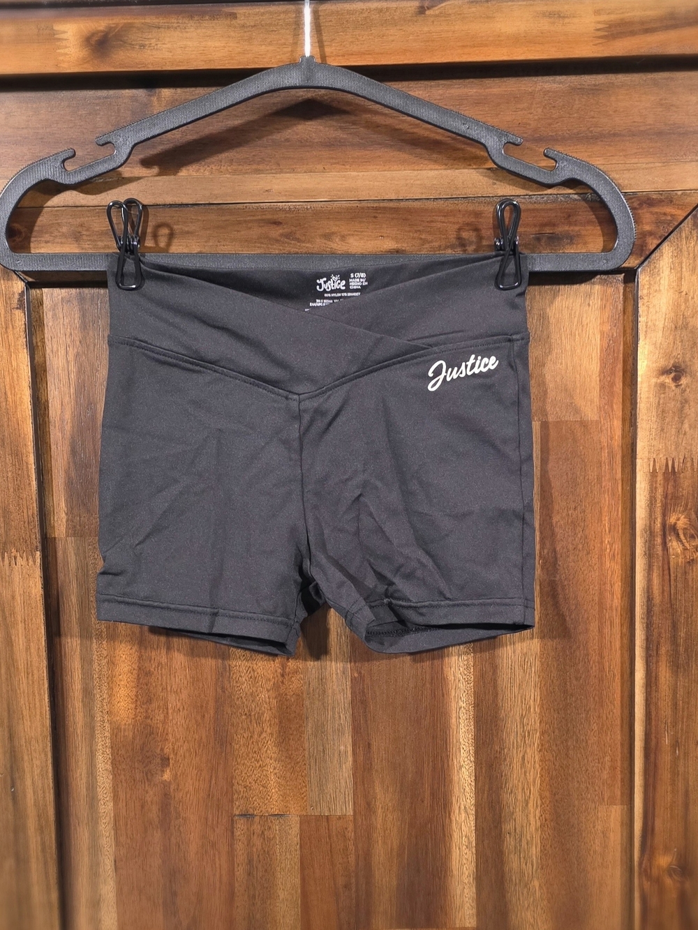 Justice Girls' Black Athletic Shorts